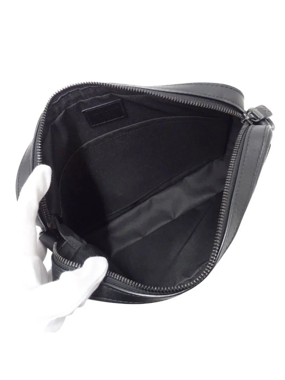 Louis Vuitton Monogram Shadow Shoulder Bag Trio Messenger Noir Black
